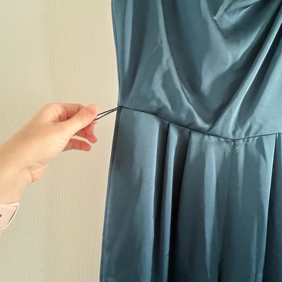 Maggy London Turquoise Dressy Wide Leg Jumpsuit Size 0 - Picture 2 of 10